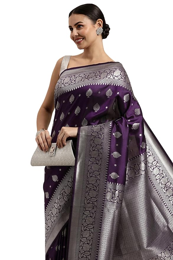 Soft Silk Saree for Women | Jacquard Zari Woven Design | With Blouse Piece