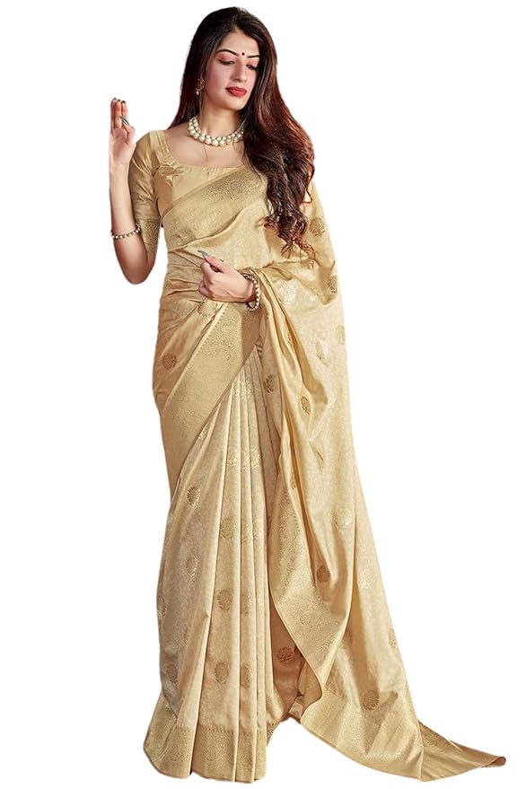 Kanjivaram Pure Soft Silk Saree for Women | Zari Woven Handloom