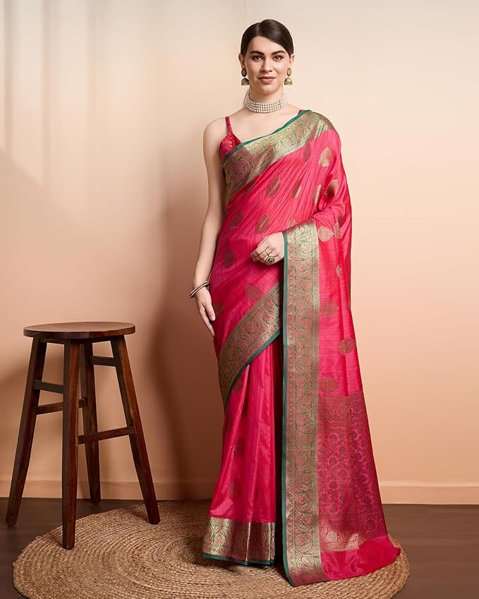 Kanjivaram Ready to Wear Silk Saree with Blouse Piece | Kanchipuram Silk