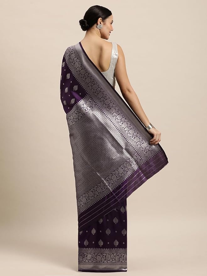 Soft Silk Saree for Women | Jacquard Zari Woven Design | With Blouse Piece