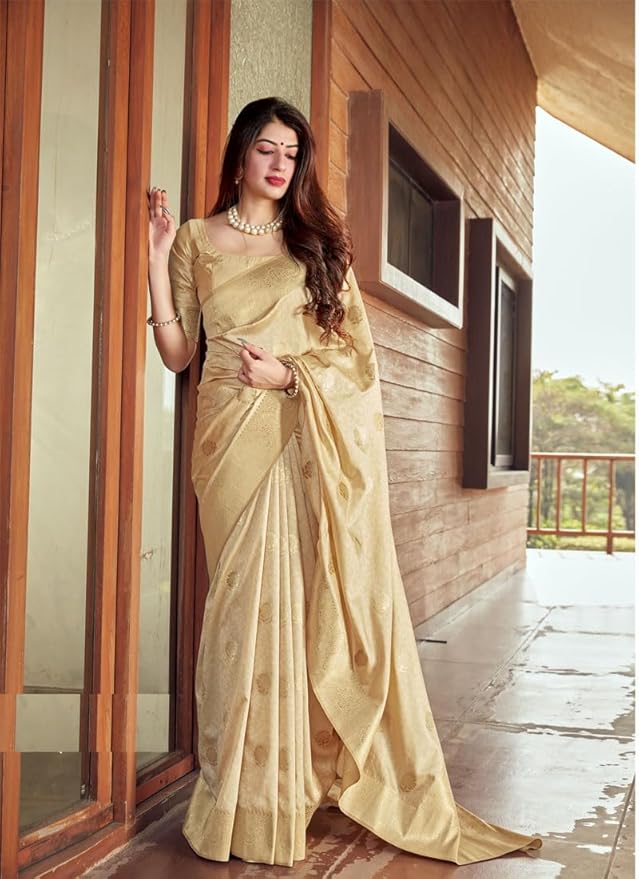 Kanjivaram Pure Soft Silk Saree for Women | Zari Woven Handloom