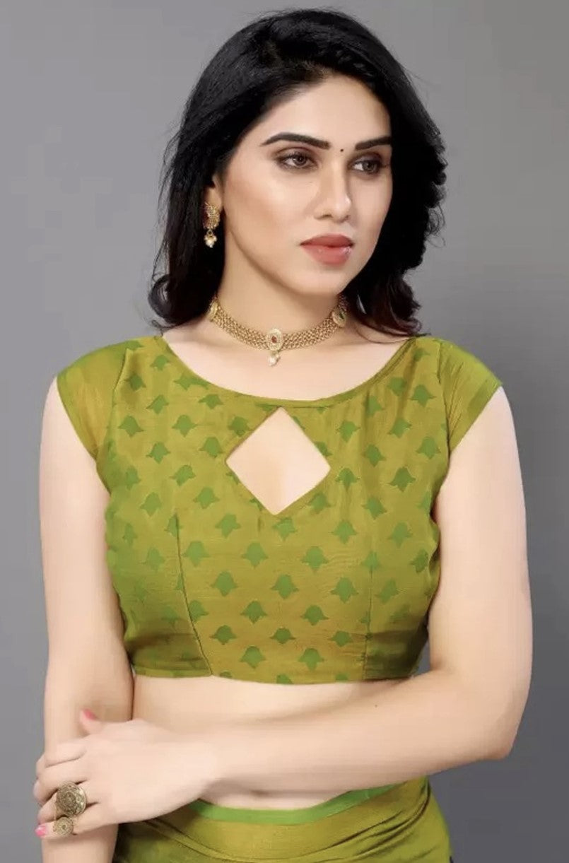 Blue Brasso Saree for Women | Floral Printed Bollywood Style